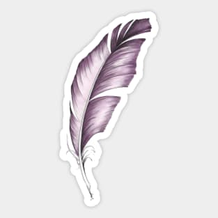 Violet feather Sticker